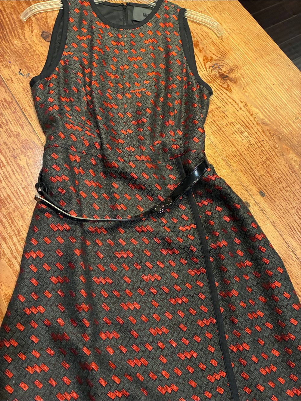 Miss Wu Black and Red Retro Dress Size 4
